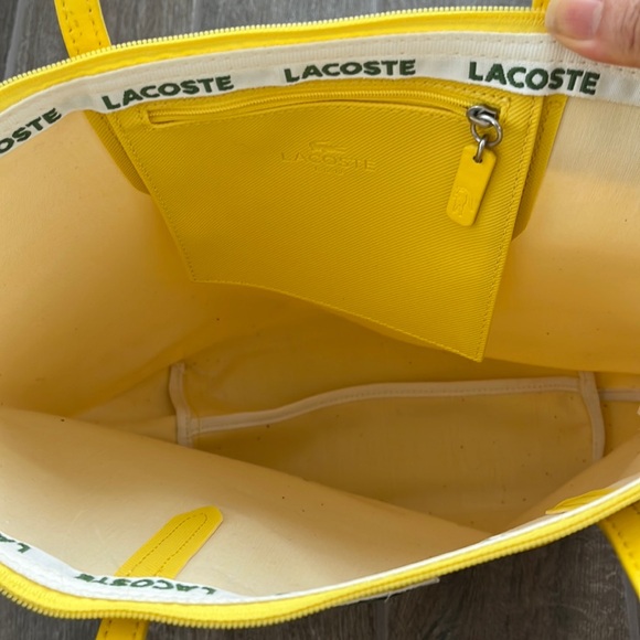 Lacoste yellow Vertical Tote bag with 25cm drop - Picture 9 of 16